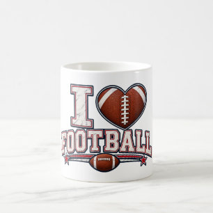 I Love Football Mug Football Dad Coffee Mug Fa