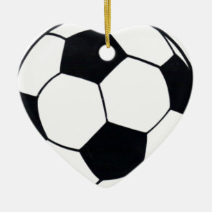 I Love Football (Soccer) Heart of the Game: I Love Ceramic Tree Decoration