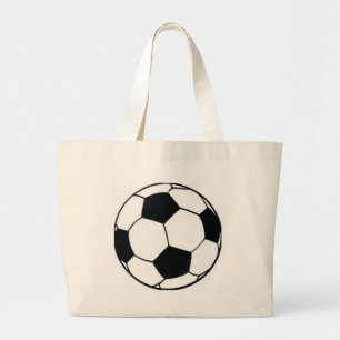 I Love Football (Soccer) Heart of the Game: I Love Large Tote Bag