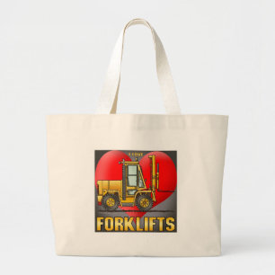 I Love Forklift Trucks Tote Bag