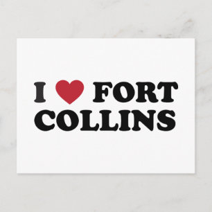 I Love Fort Collins Colorado Postcard