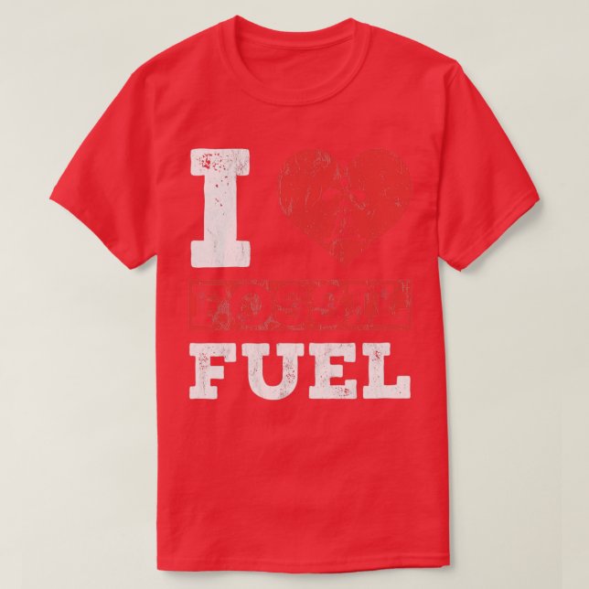 I Love Fossil Fuels Fossil Dinosaur Science  T-Shirt (Design Front)