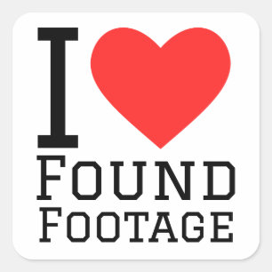I love found footage  square sticker