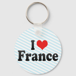 I Love France Key Ring