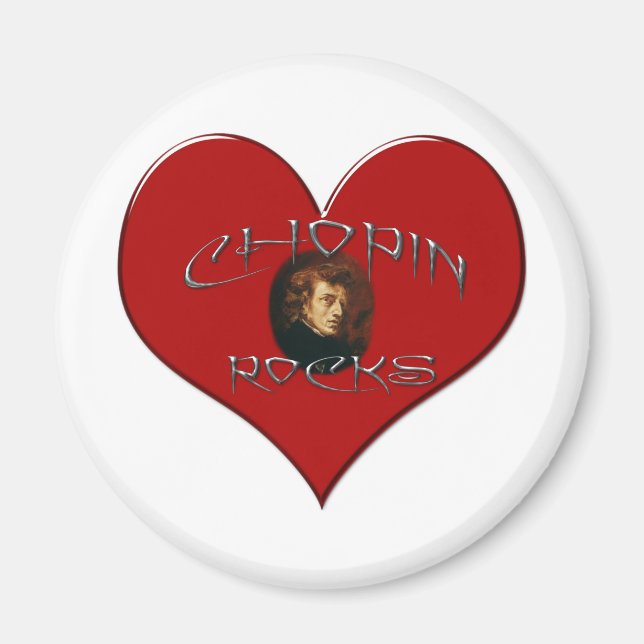 I Love Frederic Chopin Magnet (Front)