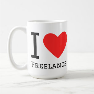 I love freelance coffee mug