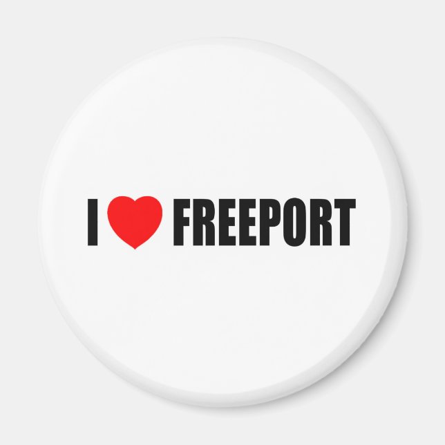 I Love Freeport Magnet (Front)