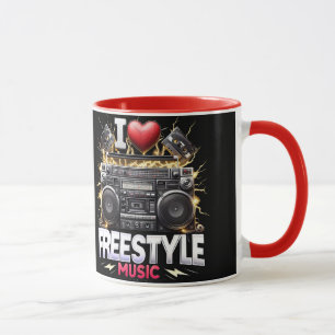 I Love Freestyle Music Mug