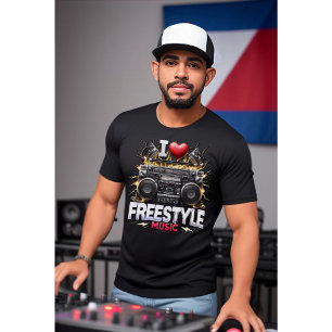 I Love Freestyle Music  T-Shirt