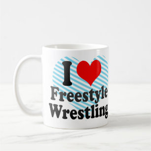 I love Freestyle Wrestling Coffee Mug