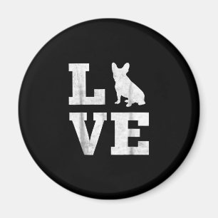 i love french bulldog frenchie dog owner gift magnet