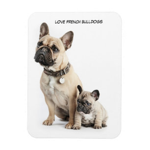 I love French Bulldogs Magnet