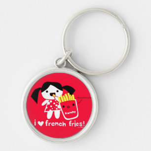 I LOVE FRENCH FRIES KEYCHAIN