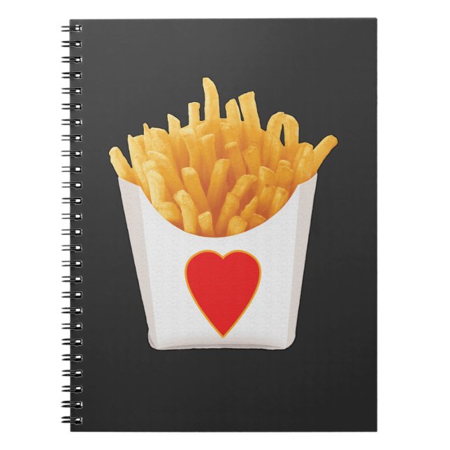I Love French Fries Notebook (Front)