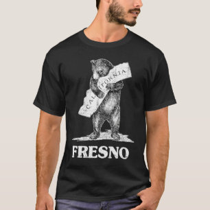 I Love Fresno California  Bear Hugging California T-Shirt