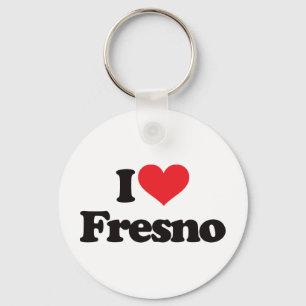 I Love Fresno Key Ring