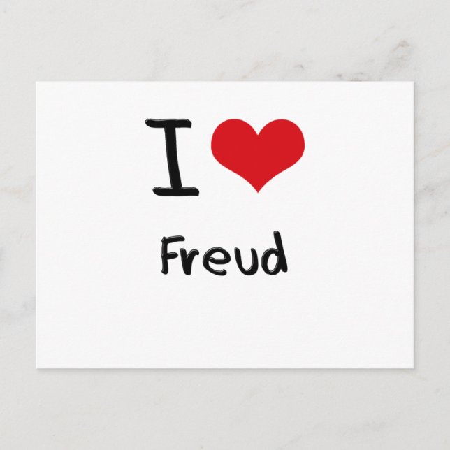 I Love Freud Postcard (Front)