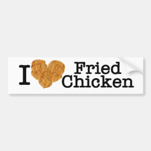I Love Fried Chicken Bumper Sticker