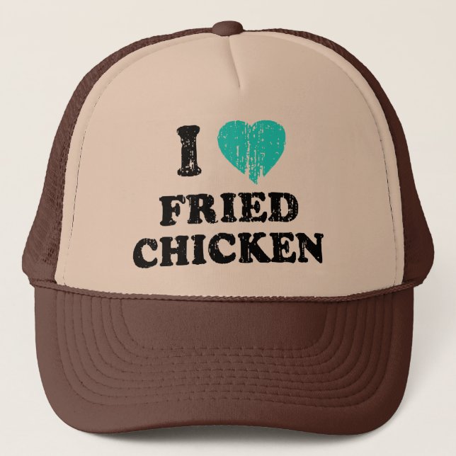 I Love Fried Chicken Trucker Hat (Front)