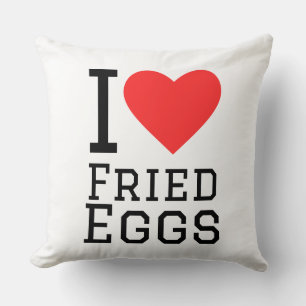 I love fried eggs cushion