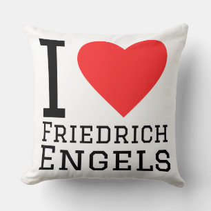 I love Friedrich engels Cushion