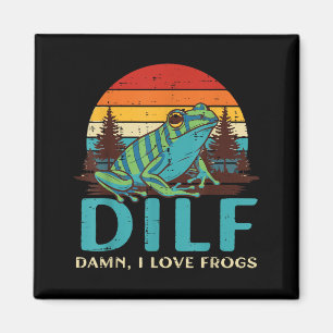 I Love Frogs Funny Adult Humour Joke Animal Women Magnet