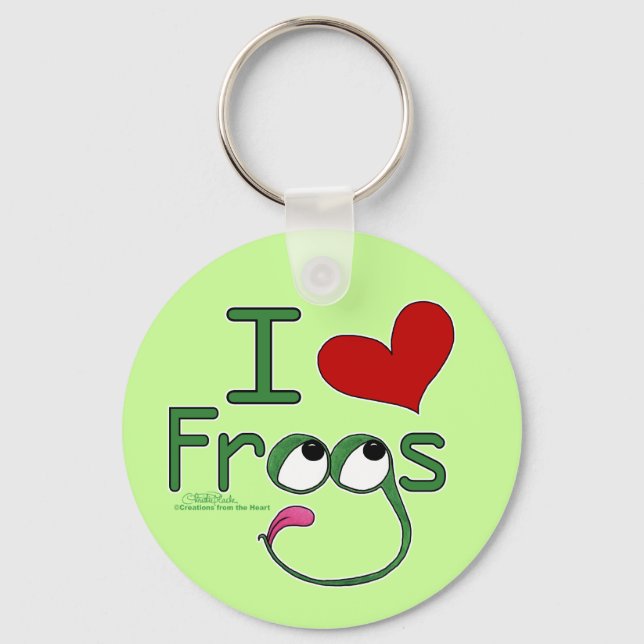 I love FROGS Key Ring (Front)