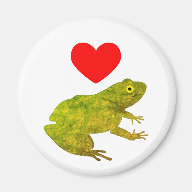 I Love Frogs Magnet (Front)