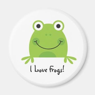 I Love Frogs! Magnet