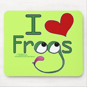 I love FROGS Mouse Pad