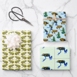 I Love Frogs Wrapping Paper Sheet