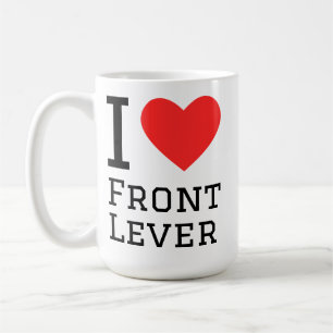 I love front lever coffee mug