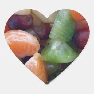 I love fruit stickers. heart sticker