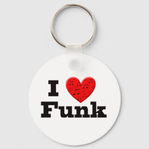 I Love Funk Key Ring