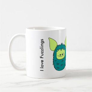 I love Fuzzlings mug - Green Fuzzling