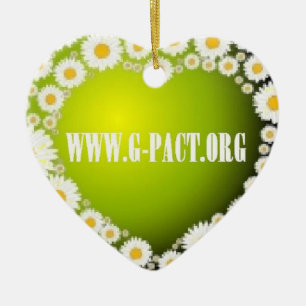 I Love G-PACT Ceramic Tree Decoration