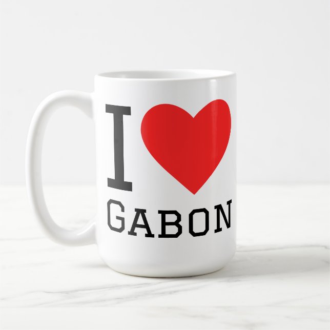 I love gabon coffee mug (Left)