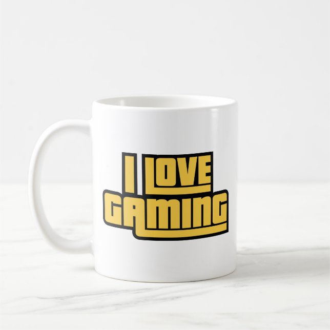 I Love Gaming Coffee Mug (Left)