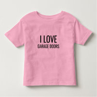 I Love Garage Doors Funny Christmas Gift Pink