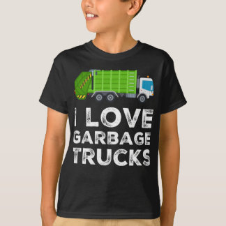 I Love Garbage Truck For Kids Toddler Long Sleeve T-Shirt