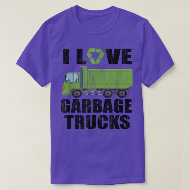 I Love Garbage Trucks 982 T-Shirt (Design Front)