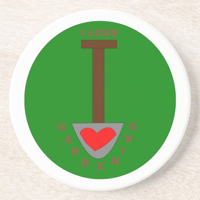 I Love Gardening Coasters (Front)