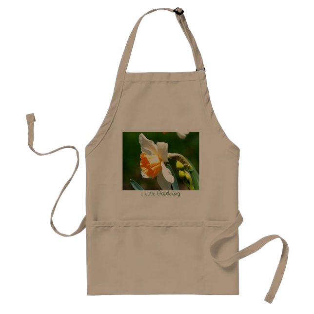 I Love Gardening Daffodil Apron (Front)