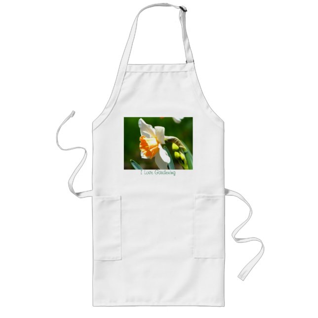 I Love Gardening Daffodil Apron (Front)