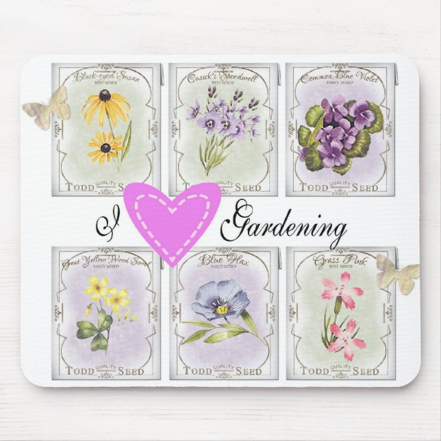 I love gardening mousepad (Front)