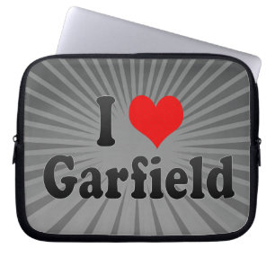 I Love Garfield, United States Laptop Sleeve