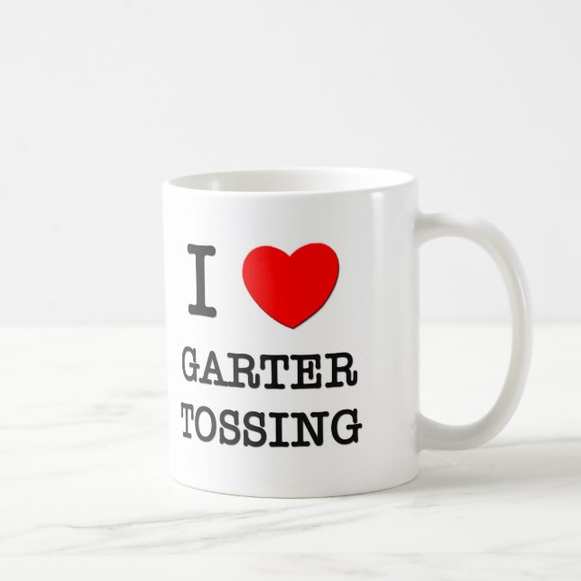 I Love Garter Tossing Coffee Mug (Right)