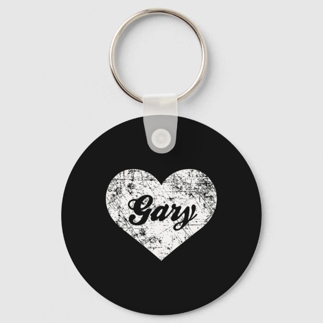 I Love Gary  Key Ring (Front)