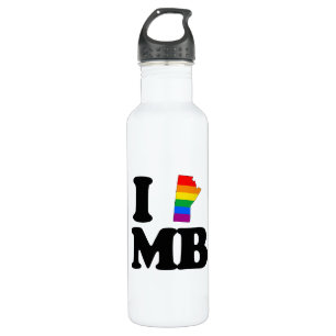 I LOVE GAY MANITOBA -.png 710 Ml Water Bottle