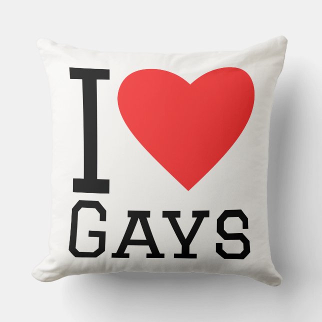 I love gays cushion (Front)